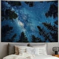 thumbnail image 2 of PRATYUS Forest Tapestry Home Decor Landscape Tapestry Living Room Bedroom Decoration Tapestry Magic Tapestry Curtain (Looking Up at The Stars) 40x30inch, 2 of 6