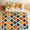 Multicolour 1, variant on CURLYOOT Morocco Color Area Rugs for Living Room Bedroom, 4' 10" x 6' 8" Washable Rug, Retro Geometric Morocco Tile Floor Carpet with Non Slip Backing for Dining Room Indoor