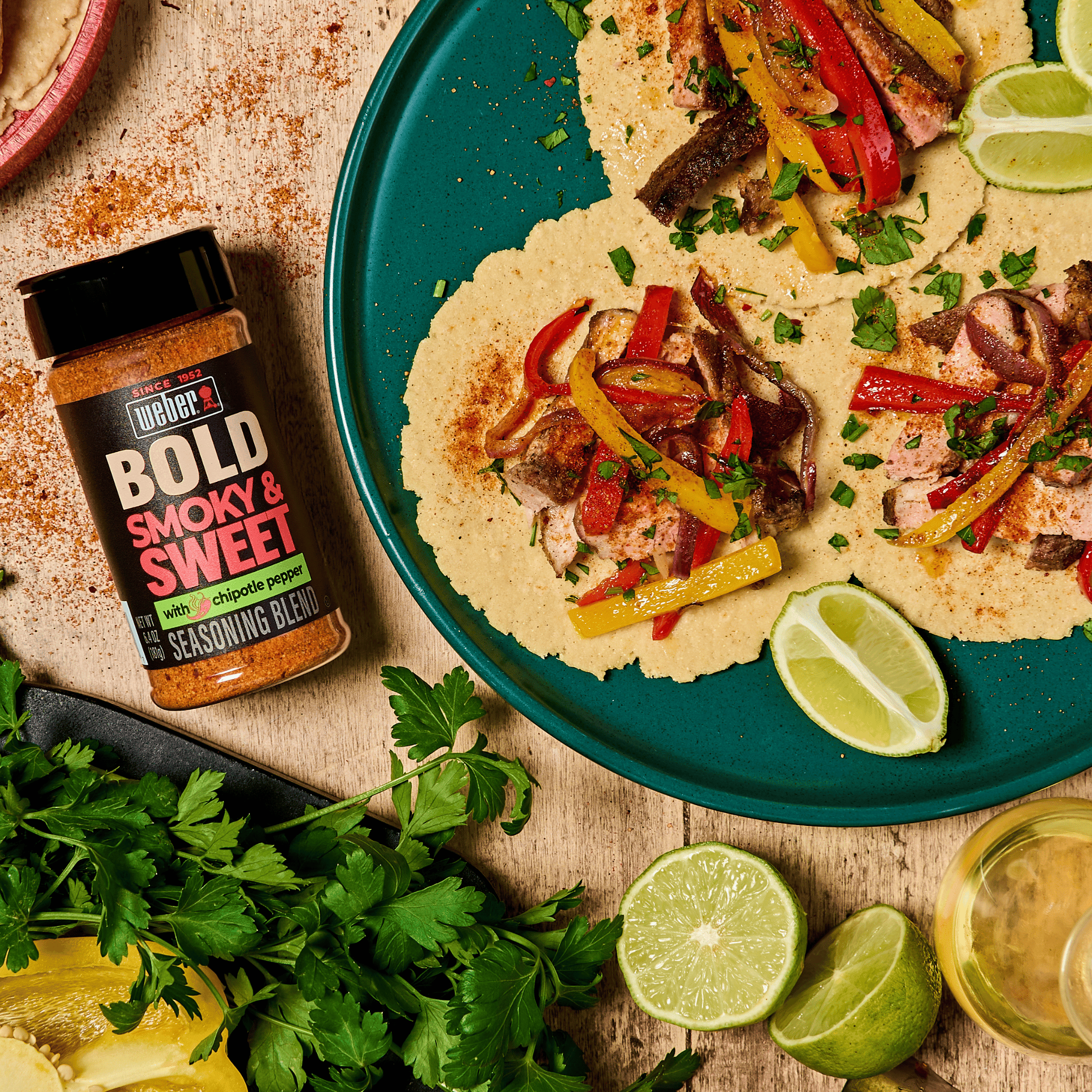 (3 pack) Weber BOLD Smoky & Sweet Seasoning with Chipotle Pepper, Seasoning Blend, 6.4 oz Bottle