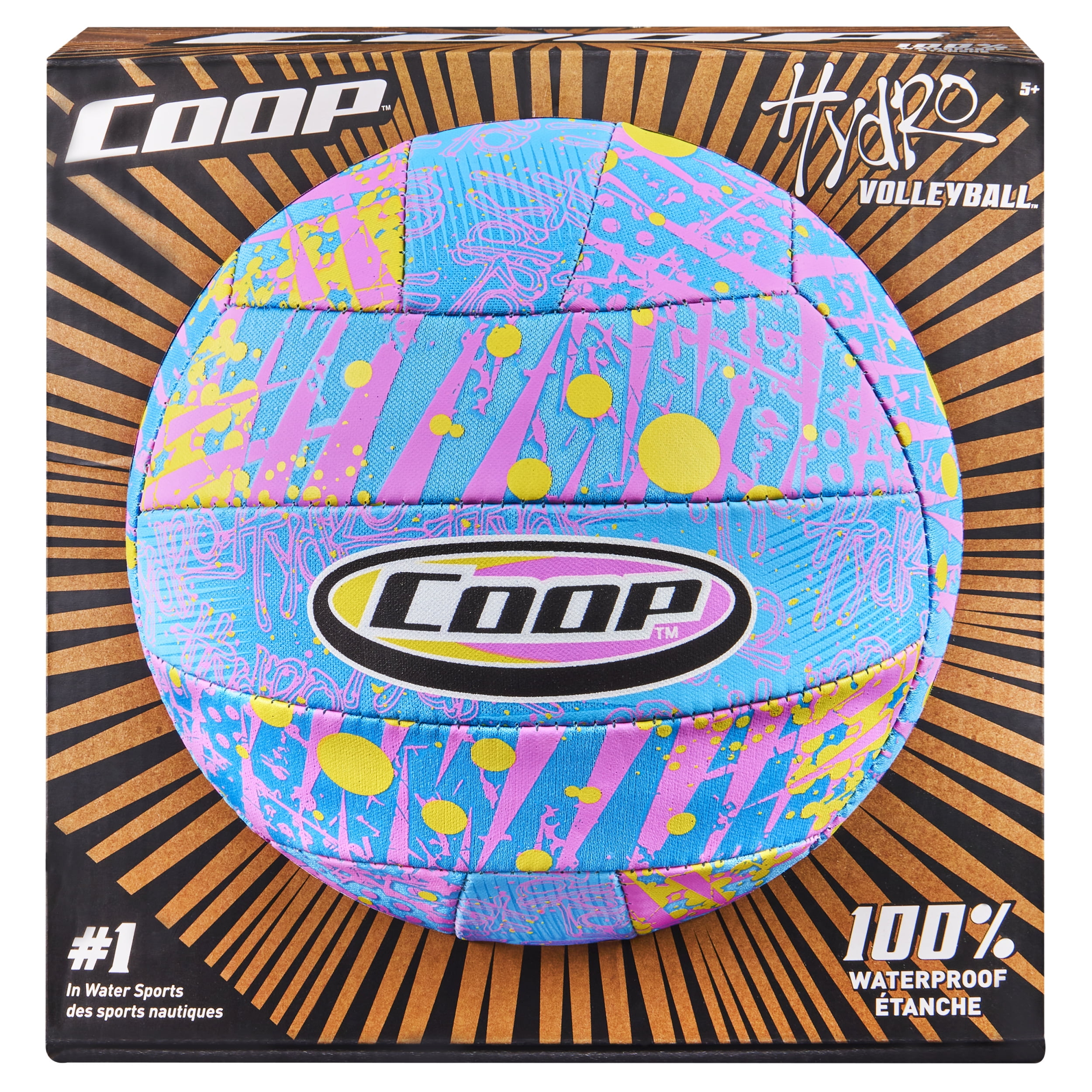 Coop Toys Hydro Waterproof Volleyball Outdoor Pool Toy Blue,Pink