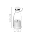 thumbnail image 3 of Portable Blender for Smoothies, 12 Oz Rechargeable Single Serve Mini Blender with Stainless Steel Blades, Portable Juicer Blender Cup for Shakes, Travel, Home and Office, 3 of 6