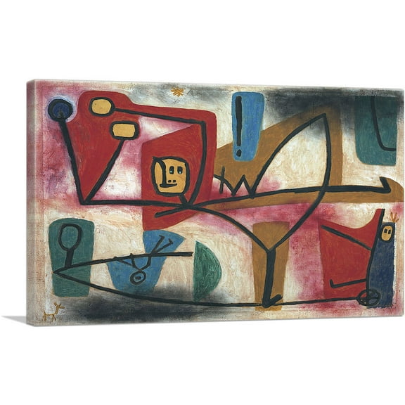 ARTCANVAS Arrogance 1939 Canvas Art Print by Paul Klee - Size: 26" x 18" (0.75" Deep)