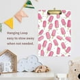 thumbnail image 4 of FORMRS Acrylic Clipboard with Low Profile Clip Standard A4 Letter Size, 12.5" x 9", Pink Popsicle Pattern, 4 of 8