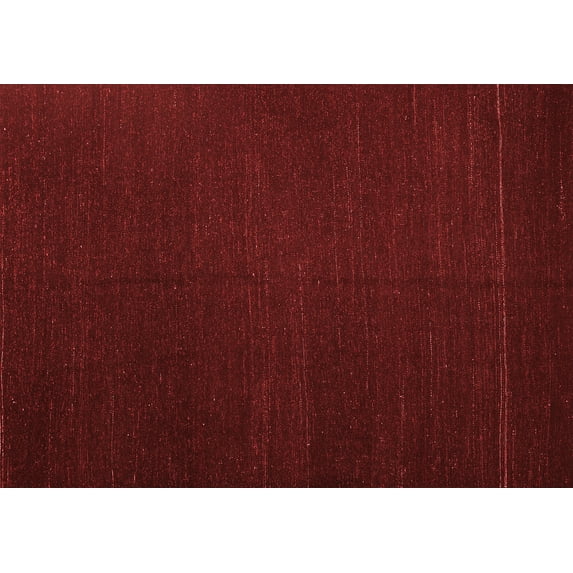 Ahgly Company Indoor Rectangle Abstract Red Contemporary Area Rugs, 6' x 9'