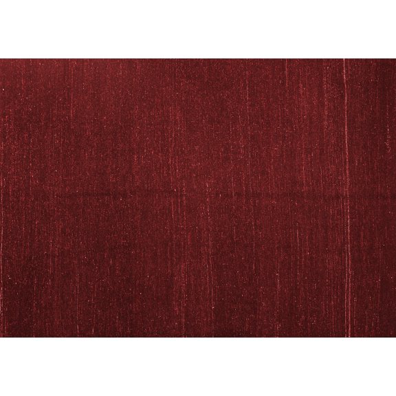 Ahgly Company Indoor Rectangle Abstract Red Contemporary Area Rugs, 5' x 7'