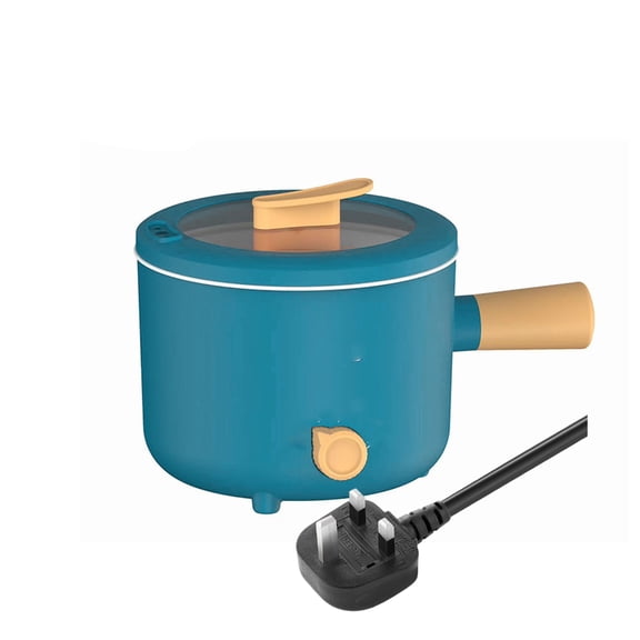 Sinyiin 1.8L Electric Hot Pot Electric Cooking Pot 1.8L Round Nonstick Noodles