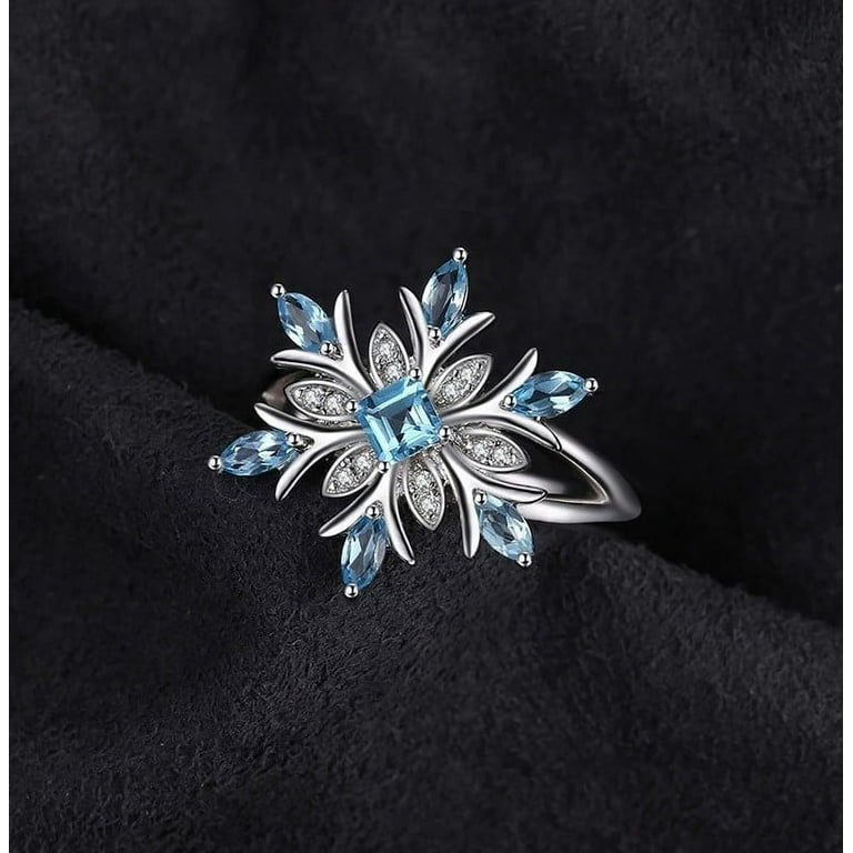Crystal shop snowflake ring