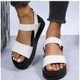 thumbnail image 3 of Women Sandals Summer Casual Shoes for Women Flat Heels Sandalias Mujer Elegant Woman Heeled Shoes Platform Sandals Female, 3 of 5