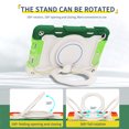 thumbnail image 4 of FJLBDE Case for iPad mini 5th/4th Generation 7.9 inch with 360 Kickstand, Shoulder Strap Carrying Protective Cover, Multicolor Green, 4 of 6