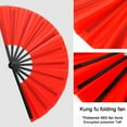 thumbnail image 6 of Folding Fan Pure Color Strong Fan Bone Lightweight Retro Style Kung Fu Fan Tai Chi Fan Chinese Dance Fan Party Decoration Fan, 6 of 7