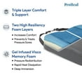 Proheal Bariatric Wheelchair Seat Cushion with Gel Infused Memory Foam