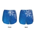thumbnail image 3 of Disketp Blue Christmas With Snowflakes Women's Shorts Workout Shorts for Athletic Gym Running Shorts with Phone Pockets-X-Large, 3 of 7