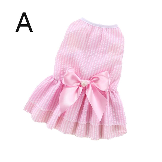 Robe de Chien Mignonne avec Nœud pour Activités Extérieures d'Été