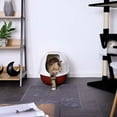 thumbnail image 2 of Jinsinto Gray 30 40cm Litter Box Mat Waterproof Feeding/Litter Box Mat for Cat and Dog, 2 of 4