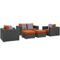 thumbnail image 2 of Modway Sojourn 5 Piece Outdoor Patio Sunbrella® Sectional Set in Canvas Tuscan, 2 of 5