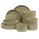 thumbnail image 1 of Gibson Elite Tatum Premium Porcelana Mate Reactivo Esmalte 16 Piezas (Servicio para 4) Platos y Cuencos Apilables Vajilla de Cerámica - Verde, 1 of 5
