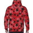thumbnail image 7 of Kdxio A Web With A Spider 1 Print Mens Casual Hooded Collar Drawstring Hoodies Pullover Sweatshirts Casual Long Sleeve Shirts-3X-Large, 7 of 7
