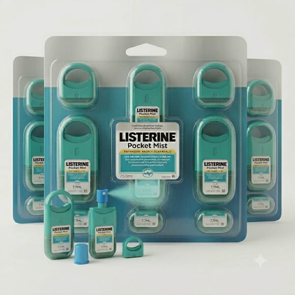LISTERINE Pocket Mist 7.7ML Cool Mint 6/Pack