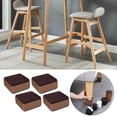 thumbnail image 4 of Set of Solid Lifts Desk Sofa Feet Brown 60x32mm, 4 of 8