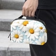 thumbnail image 2 of Daisy Waterproof Oxford Cloth Storage Pouch Cable Organizer Cord Organizer Travel Small Bag 5.9x9.44x3.14 in, 2 of 6