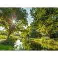 thumbnail image 2 of Frank, Assaf 24x19 Gold Ornate Wood Framed with Double Matting Museum Art Print Titled - Basingstoke canal in countryside, UK, 2 of 4