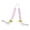 Pink, variant on Pair of Soft Fabric Easter Rabbits Leg Ornaments for Home Decoration Simple Setup Accessories