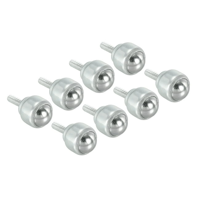 Uxcell Rodamiento de bola rodante montado en perno Unidad de rodillo de acero al carbono, 8 paquetes 3/4"