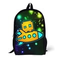 thumbnail image 2 of Geometry Dash Backpack 17 Inch Shoulder Bag Sturdy Laptop Backpack Daypack for Men Women Travel School, 2 of 8