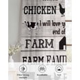 thumbnail image 6 of Vintage Farm Animals Sheer Curtains 45 Inch Length 2 Panels Set for Living Room/Bedroom, Country Cow Pig Chicken Grey Wooden Kitchen Curtains Grommet Semi-Sheer Curtains Window Treatments 42"x45"x2, 6 of 7