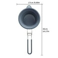 thumbnail image 5 of CIYISON 6.69" Round Space Saving Collapsibles Silicone Kitchen Colander Kitchen Foldable Food Strainer Stainless Steel Handle, 5 of 19