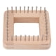 thumbnail image 2 of Telar Cuadrado, Tablero De Bricolaje De Madera Mini Tabla De Tejer Herramientas De Costura De Ganchillo Con Ganchos No Desmontables, Para Hacer Cojines Bufandas Sombreros Chales, 2 of 7