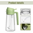 thumbnail image 3 of 2 In 1 Glass Oil Sprayer Dispenser, Upgrade Large 600ml/20oz Olive Oil Dispenser Bottle For Kitchen, Food-grade (white, 600ml), 3 of 5