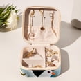 thumbnail image 6 of Dove of Peace Travel-Portable Square Jewelry Organizer Storage Box - Rings, Earrings, Necklaces, and Bracelets Holder for Girls and Women, 6 of 6
