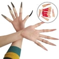thumbnail image 3 of 10 Uds. De uñas postizas, suministros para fiesta de uñas de de , suministros para de Halloween rojo Colcomx  Uñas de los dedos, 3 of 8