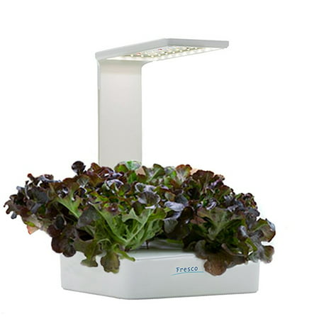 Plant Grow LED Light Kit, Indoor Grew Gardening Kit Herb Pots, Dual Hydroponics/Soil