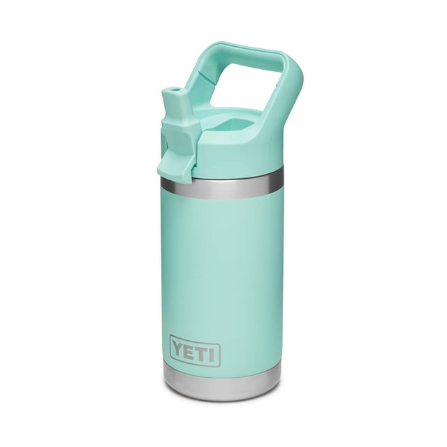 Botella YETI Rambler Jr., 355 ml, espuma de mar para niños con tapón de pajita