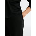 thumbnail image 4 of Joyspun Women’s Fleece Long Sleeve Top and Joggers Lounge Set, 2-Piece, Sizes XS-3X, 4 of 4