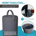 thumbnail image 7 of Magic Diaper Pail - Patented Odor-Free System with Child-Safe Lock, No Refills Required, Gray, 7 of 7
