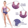 thumbnail image 6 of Aideaone Leotards for Girls Gymnastics Sparkly Kids Dance Unitard Biketards with Shorts 4-11Years, 6 of 8