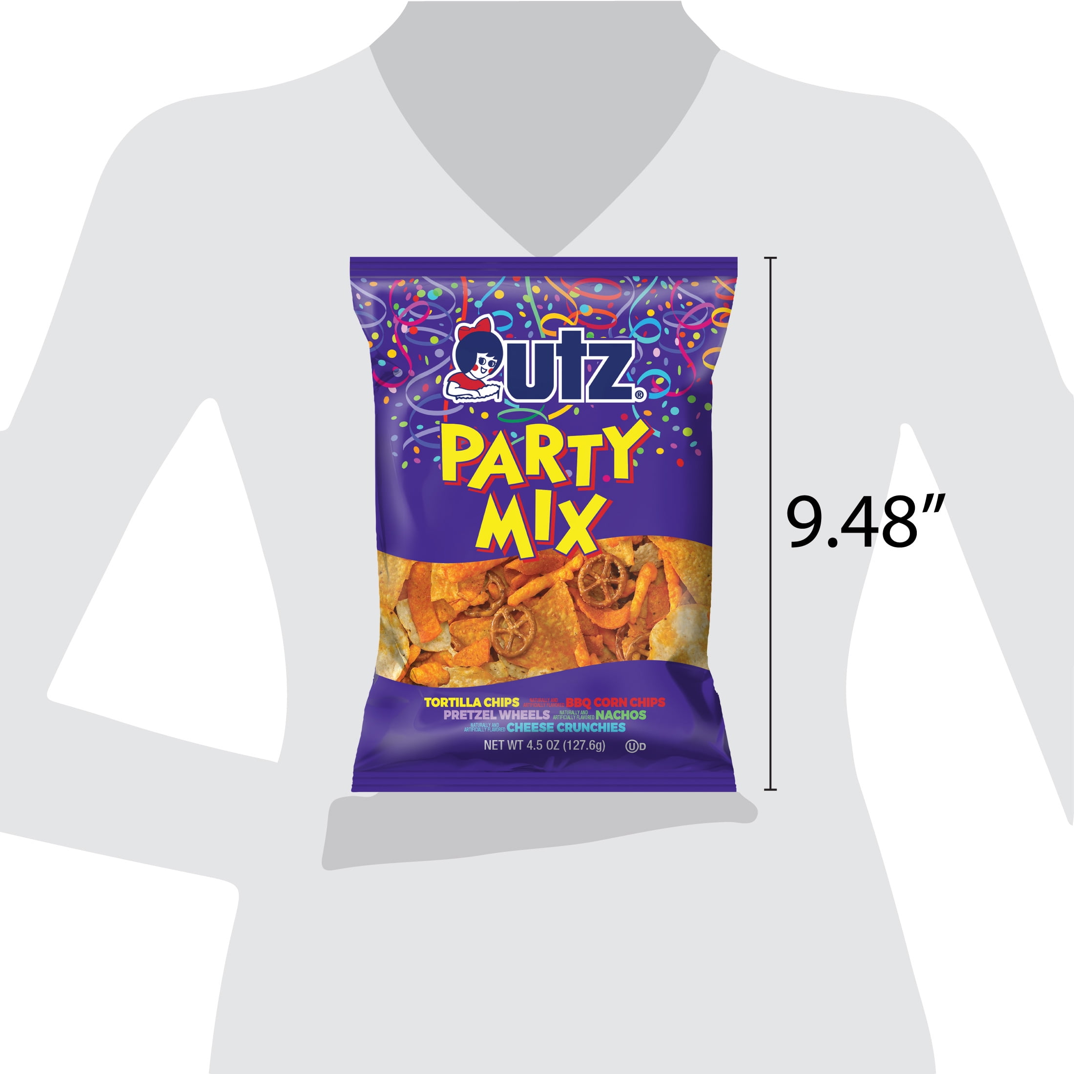 Utz Party Mix, 4.5 oz Bag