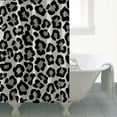 thumbnail image 4 of Leopard Pattern Shower Curtain with Classic Vintage Animal Print, Tropical Romantic Polka Spots, Waterproof Fabric with Hooks, Machine Washable, Cute Cartoon Fashion Decor, 4 of 5