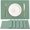 Light Green, variant on Linen Cloth Double Layers Placemats, Cotton Woven Placemats Set of 6, Kitchen Table Farmhouse Decor Heat Resistant Table Mats, Outdoor Indoor Square Fabric Place Mats Can be Washable