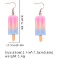 Lovely Resin Ice Cream Dangle Earrings Funny Imitation Food Drop