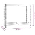 thumbnail image 3 of vidaXL Shelf Storage Office Bookshelf Shelving Unit Steel and Engineered Wood, 3 of 62