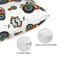 thumbnail image 5 of Kll Cartoon Tractor Pillow Covers Envelope Closure,Super Soft And Cozy Fuzzy Fleece Pillow Case Cover 14"X20", 5 of 9