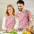 thumbnail image 3 of Pink Cartoon Unicorn Rainbow Planet Star Apron-Garden Aprons for Women with Pockets-Cotton Linen Waterproof Kitchen Cooking Gardening Aprons Adjustable for Kitchen,Cooking,BBQ and Salon 33x27 Inch, 3 of 7