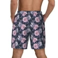 thumbnail image 4 of Balery Flowers Mens Swim Trunks Swim Shorts for Men Quick Dry Inseam Beach Shorts with Compression Liner Pocket-X-Large, 4 of 9