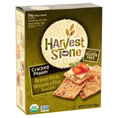 BROWN RICE, SESAME & FLAX CRACKERS