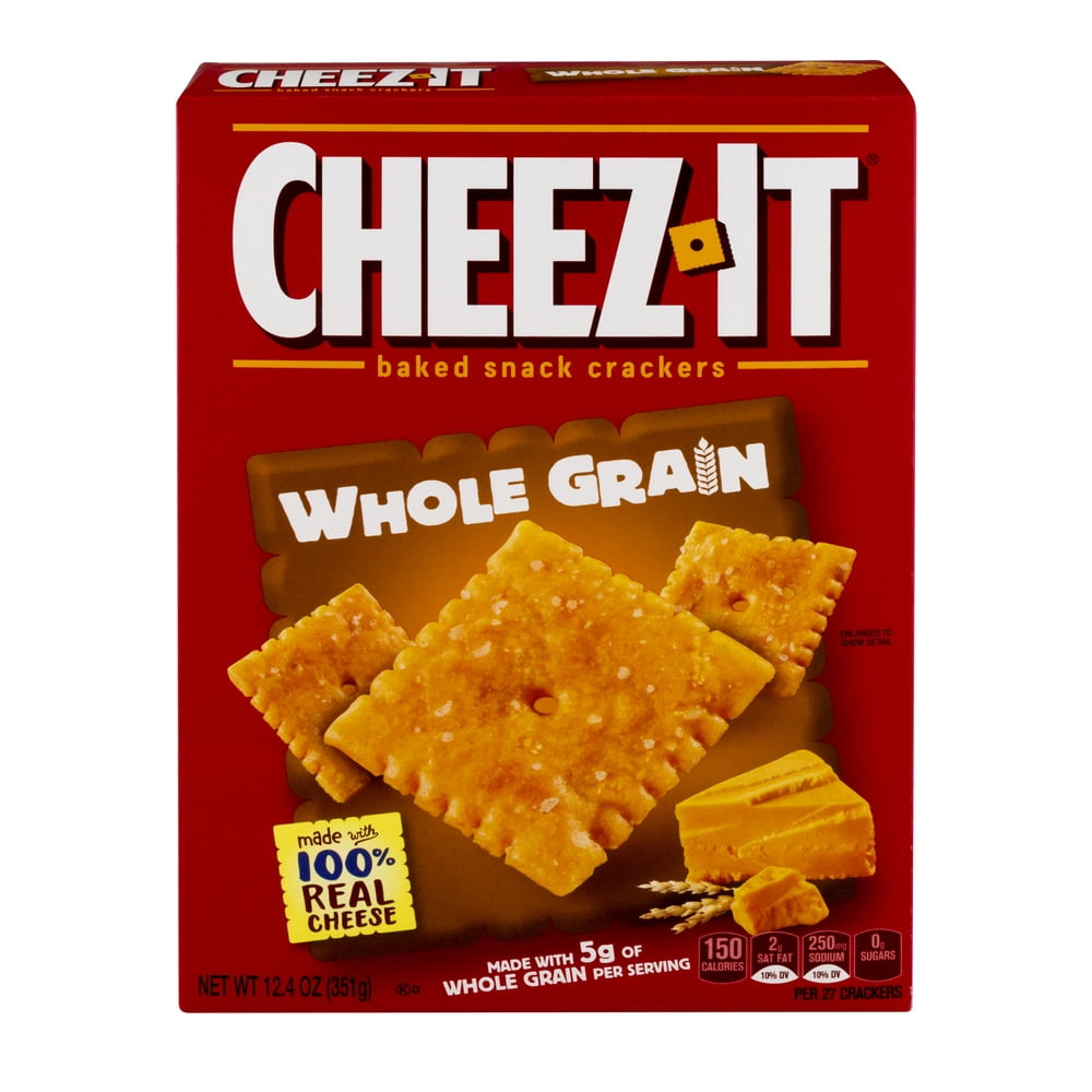 Cheez-It Baked Snack Crackers Whole Grain, 12.4 OZ by Sunshine Biscuits, LLC