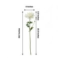 thumbnail image 3 of Efavormart 3 Stems | Ivory 27" Artificial Silk Chrysanthemum Bouquet Flowers, Large Faux Mum Branches, 3 of 5